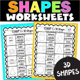 3D Shapes - Color the Picture - Real Life Shapes