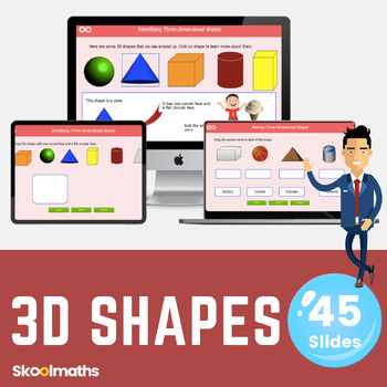 Preview of 3D Shapes - 1st Grade Digital End of Year Activities CCSS 1.G.A.2