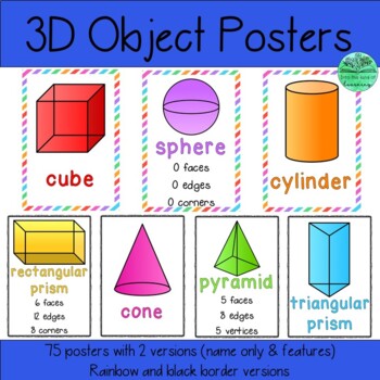 3d Shapes 3d Object Posters By Learning With Miss Morello Tpt