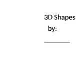 3D Shapes Book