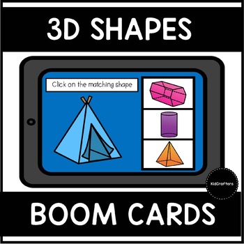 Preview of 3D Shapes Boom Cards™ Distance Learning