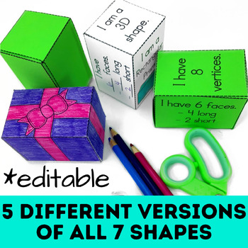 3D Shapes - Build the Shape, Read the Shape! by Lindsay Keegan | TpT