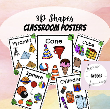 Preview of 3D Shapes- Classroom Posters
