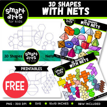 Download 3d Shapes Clipart Bundle By Smart Arts For Kids Tpt