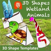 3D Shapes Craft Activity | Wetland Animals