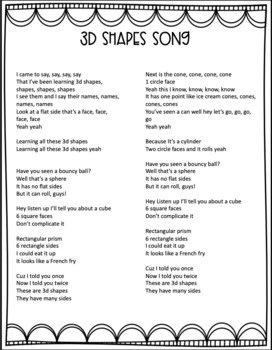 Solid Shapes: Song Lyrics and Sound Clip