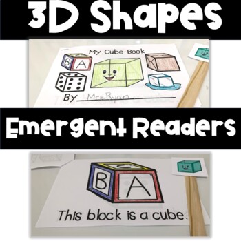 Preview of 3D Shapes Emergent Readers for Kindergarten Early Math