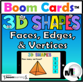 3D Shapes Activity Faces Edges & Vertices Boom Cards Dista