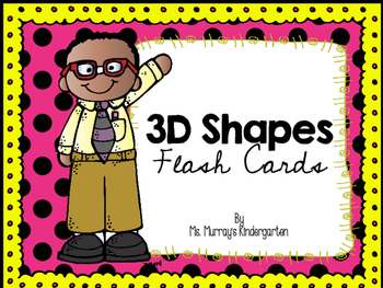 Preview of 3D Shapes Flash Cards