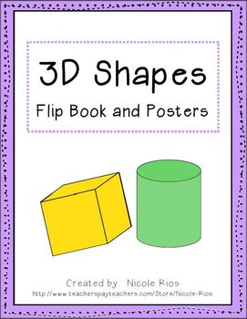 Preview of 3D Shapes Flip Book and Posters