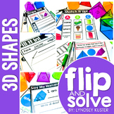 3D Shapes - Flip and Solve Books