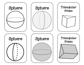 3d Shapes Go Fish Solid Shapes Geometry Math Center By Little Victories