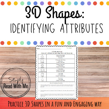 Preview of 3D Shapes: Identifying Attributes