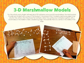 Preview of 3D Shapes Marshmallow Models Freebie