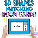 3D Shapes Matching Shapes to Labels: 21 BOOM CARDS, Digita