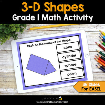 Preview of 3D Shapes Math Activity | Grade 1 Math Practice | Morning Work