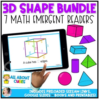 Preview of BUNDLE of Attributes of 3D Shapes Google Slides™ Activity