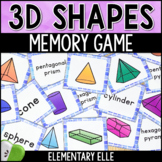 3D Shapes Math Game | Memory Match Math Center