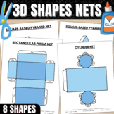 3D Shapes Nets Worksheets | Build 3D Shapes Activity | Fol