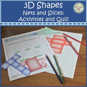 Preview of 3D Shapes Nets and Slices Lesson Hands on Activities Quiz