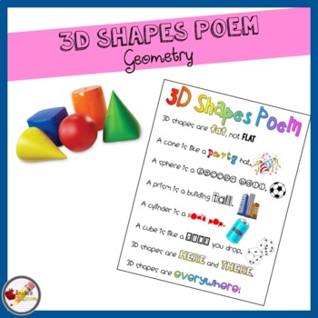 Preview of FREEBIE! // 3D Shapes Poem