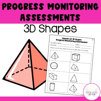 Preview of 3D Shapes Progress Monitoring Assessments