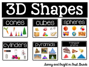 3d shapes real world examples by sunny and bright in primary tpt