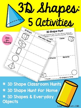Preview of 3D Shapes - Scavenger Hunts & Everyday Objects (Ontario)