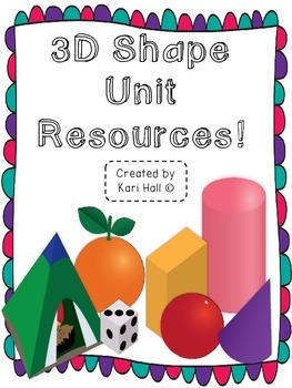 Preview of 3D Shapes (Solid Shapes) Activity Pack Resources