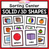 3D Shapes Sort | Solid Shapes Sorting Activity