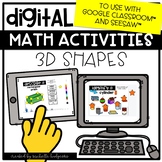 Digital Activities Math 3D Shapes Solids for Google Classr