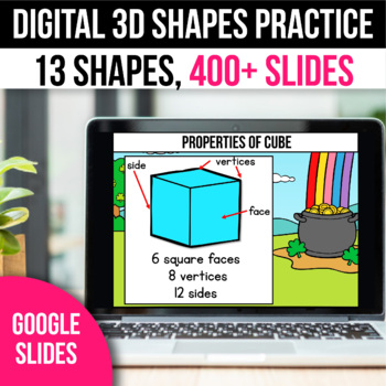 Preview of 3D Shapes Kindergarten Sorting by Matching Sort Activities Cards Tracing Hunt