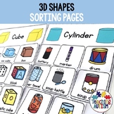 3D Shapes Sorting Activity