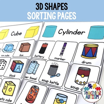 Preview of 3D Shapes Sorting Activity