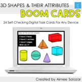 3D Shapes & Their Attributes Boom Cards / Digital Task Car