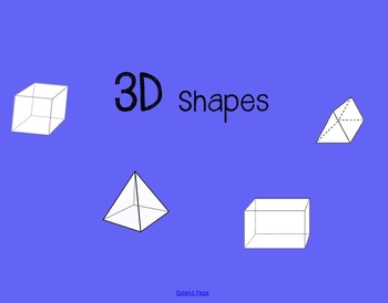 Preview of 3D Shapes - Vertices, Edges, and Faces COMMON CORE  2.G.1