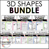 3D Shapes Worksheets and Activities Bundle | Shape Recognition