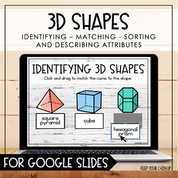 Preview of 3D Shapes for Google Slides - Distance Learning
