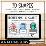 3D Shapes for Google Slides - Distance Learning