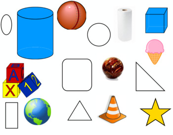 Preview of 3D Shapes vs. Flat Shapes