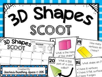 Preview of 3D Solid Shapes Scoot