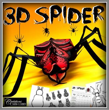 Preview of 3D Spider - Art Project - Halloween