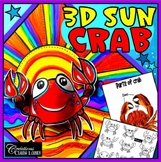 3D Sun Crab - Summer Art Lesson Plan