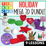 3D Tinkercad HOLIDAY MEGA Bundle | 9 LESSON curriculum || 