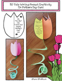 Flower Craft  Mother's Day Craft Spring Writing Prompt Spiral