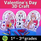 3D Valentine's Day Cards Stand Up Craftivity plus Valentin