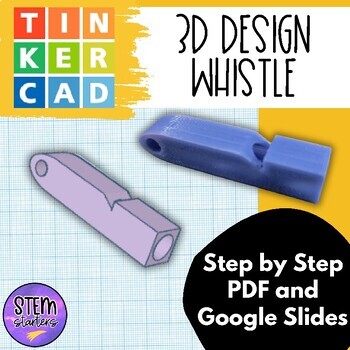 Preview of 3D Whistle Tinkercad Project for 3D Printers