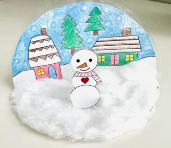 Easy 3-D Paper Plate Snowman Craft - Welcome To Nana's