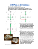 3D XYZ Coordinate Plane Model