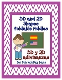 3D and 2D foldable riddles